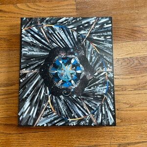 Nautilus Shell Sacred Geometry Canvas Art Piece